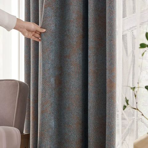 Tenda per soggiorno con effetto strutturato screziato