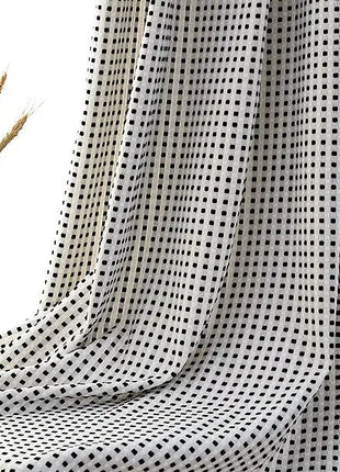 Design della tenda in bianco e nero