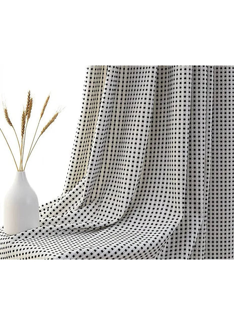 Design della tenda in bianco e nero