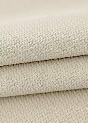 Tenda oscurante in ciniglia beige geometrica