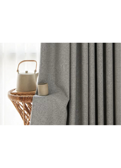 Tenda oscurante jacquard grigio scuro