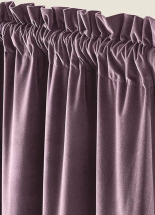 Tenda di velluto viola