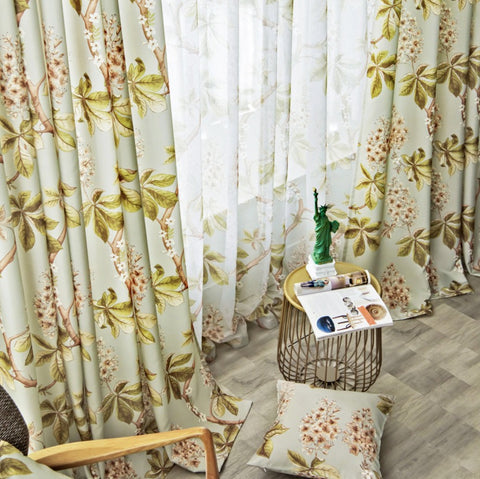 Tenda da camera da letto vintage Nature