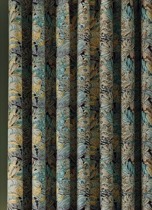 Tende oscuranti art deco blu elegante soggiorno