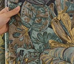 Tende oscuranti art deco blu elegante soggiorno
