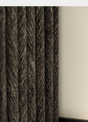 Rideau Occultant Velours Gris Charbon Salon