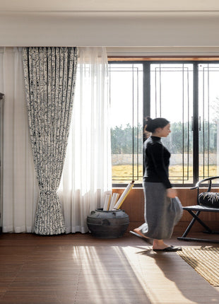 Tenda a fiori rossi e beige, stile country