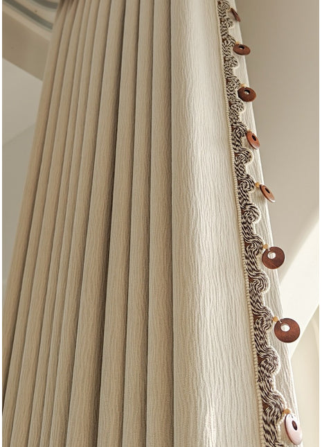 Tenda oscurante effetto marmo dorato testurizzato beige