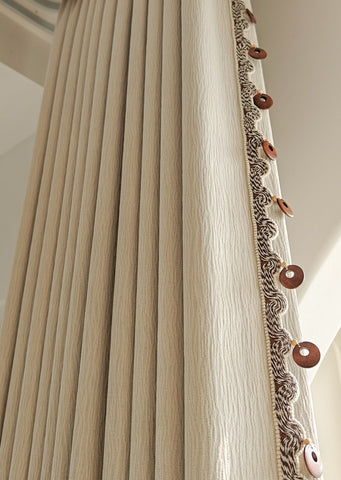 Tenda oscurante effetto marmo dorato testurizzato beige