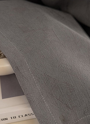 Tenda moderna jacquard naturale grigio a spina di pesce