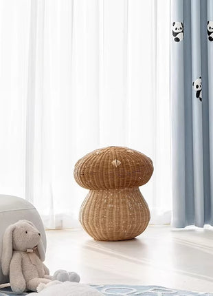 Tenda per bambini panda ricamata a scacchiera grigia
