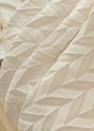 Tenda geometrica beige spessa