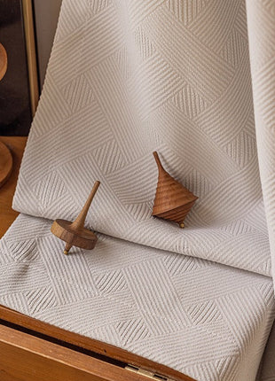 Tenda moderna in lino beige