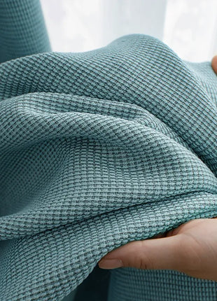 Tenda oscurante blu pastello