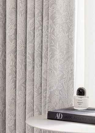Tenda isolante jacquard in ciniglia per soggiorno