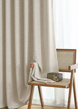 Tenda isolante in tessuto termico spesso di spugna beige