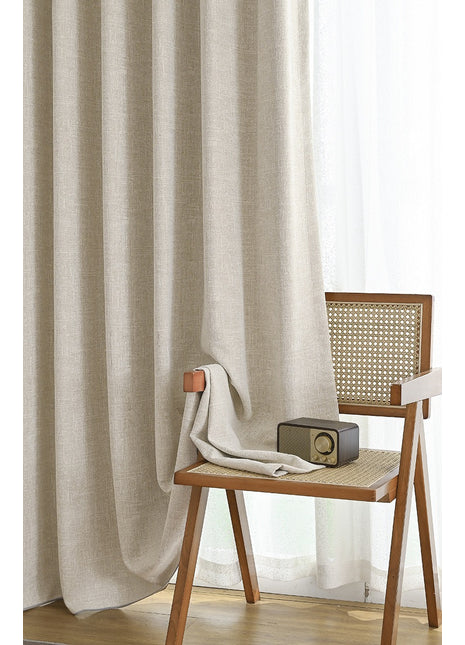 Tenda isolante in tessuto termico spesso di spugna beige