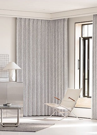 Tenda isolante jacquard in ciniglia per soggiorno