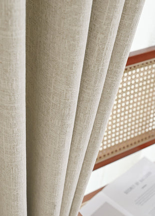 Tenda isolante in tessuto termico spesso di spugna beige