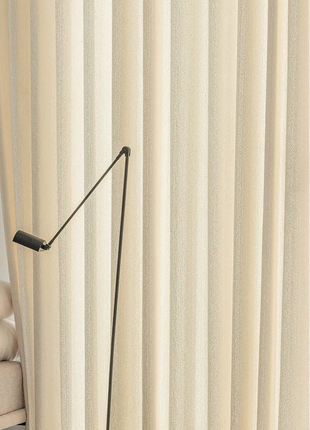 Tenda intrecciata beige da salotto effetto strutturato