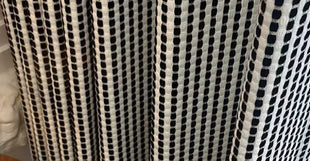 Design della tenda in bianco e nero
