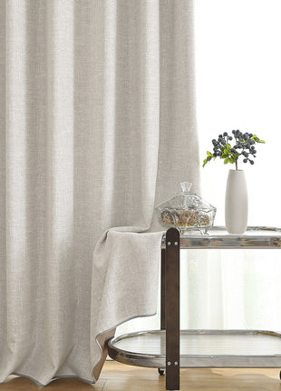 Tenda isolante in tessuto termico spesso di spugna beige