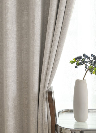 Tenda isolante in tessuto termico spesso di spugna beige