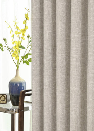Tenda isolante in tessuto termico spesso di spugna beige