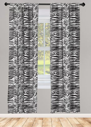 Tenda con motivo zebrato grigio