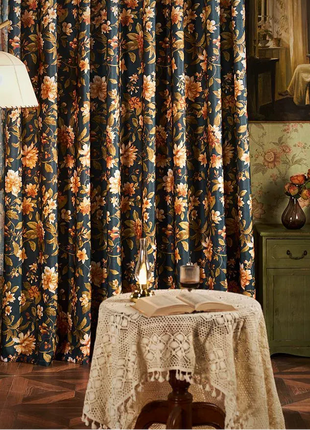 Tenda floreale blu