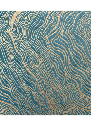 Linee dorate della tenda blu