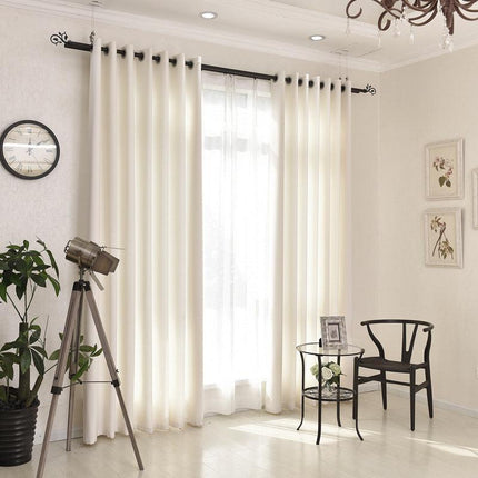 Rideau Beige Lin Salon Tendance