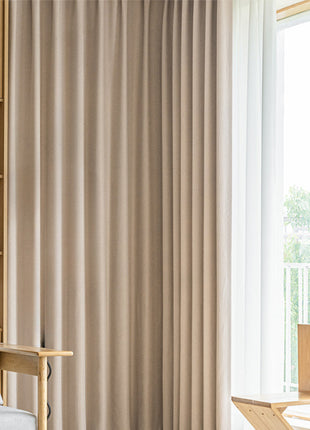 Rideau Blanc Beige