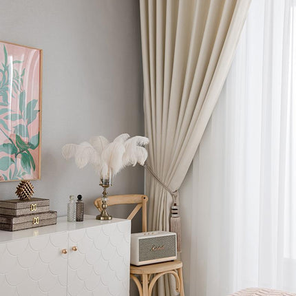 Rideau Chambre Beige