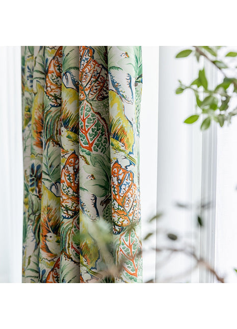 Rideau Feuilles Tropicales