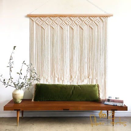 Rideau Fil Macramé </br> (L115cm x H100cm)