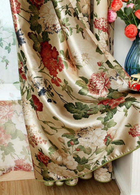 Rideau Fleuri Coloré