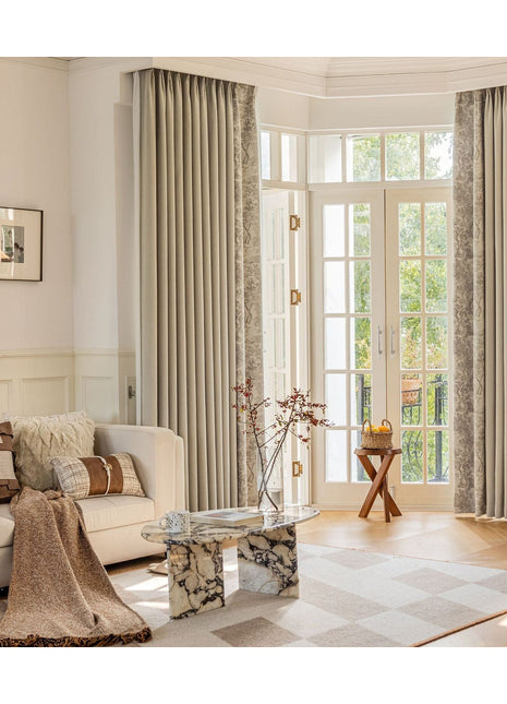 Rideau Gris Elegant Salon