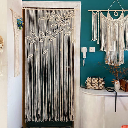 Rideau Macrame Blanc </br> (L95cm x 200cm)