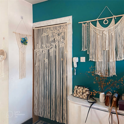 Rideau Macrame Blanc </br> (L95cm x 200cm)