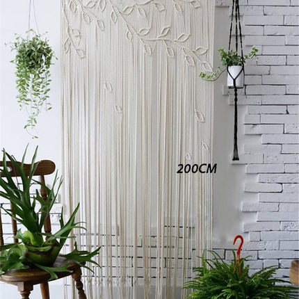 Rideau Macrame Blanc </br> (L95cm x 200cm)