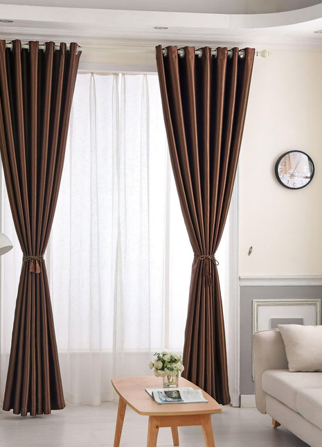Rideau Marron Doré