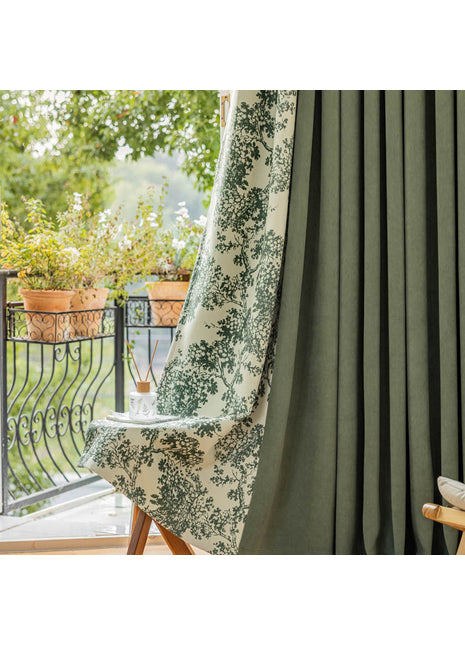 Rideau Motif Vert