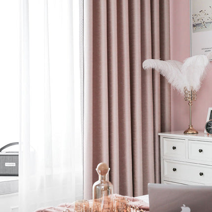 Rideau Rose Brillant Moderne