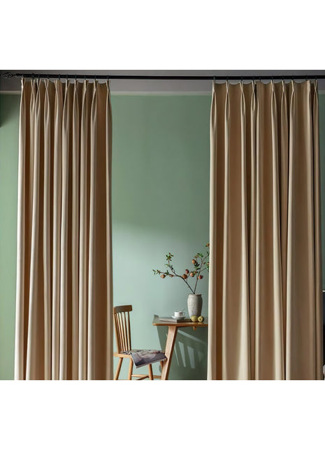 Rideau Velours Beige