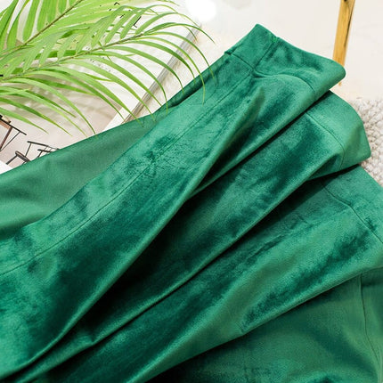 Rideau Velours Vert