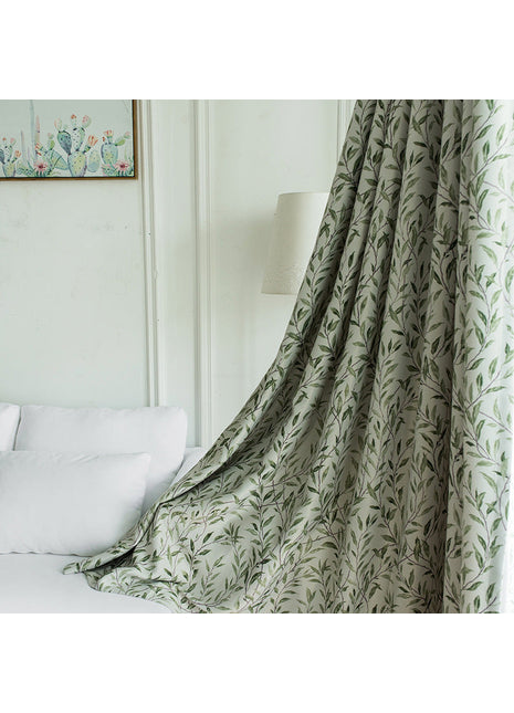 Rideau Vert Provencal Feuilles