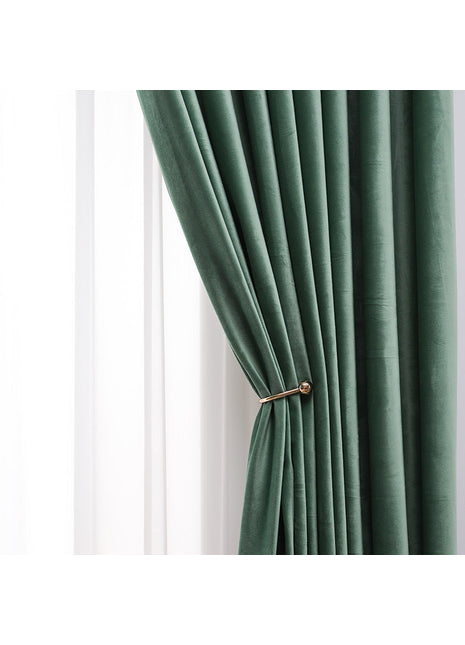 Rideau Vert Velours Tendance