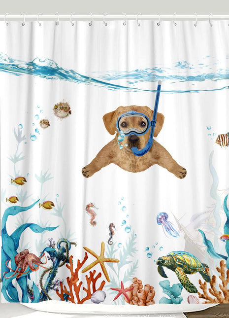 Rideau de Douche Chien (L180cm x H200cm)