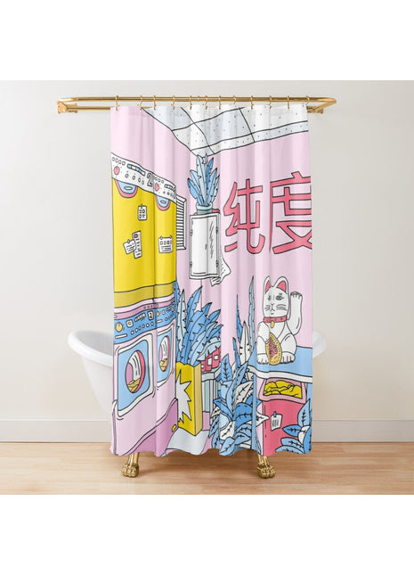 Rideau de Douche Japonais  (L180cm x H200cm)